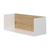 U shelf 55x20 cm ek/vit metall