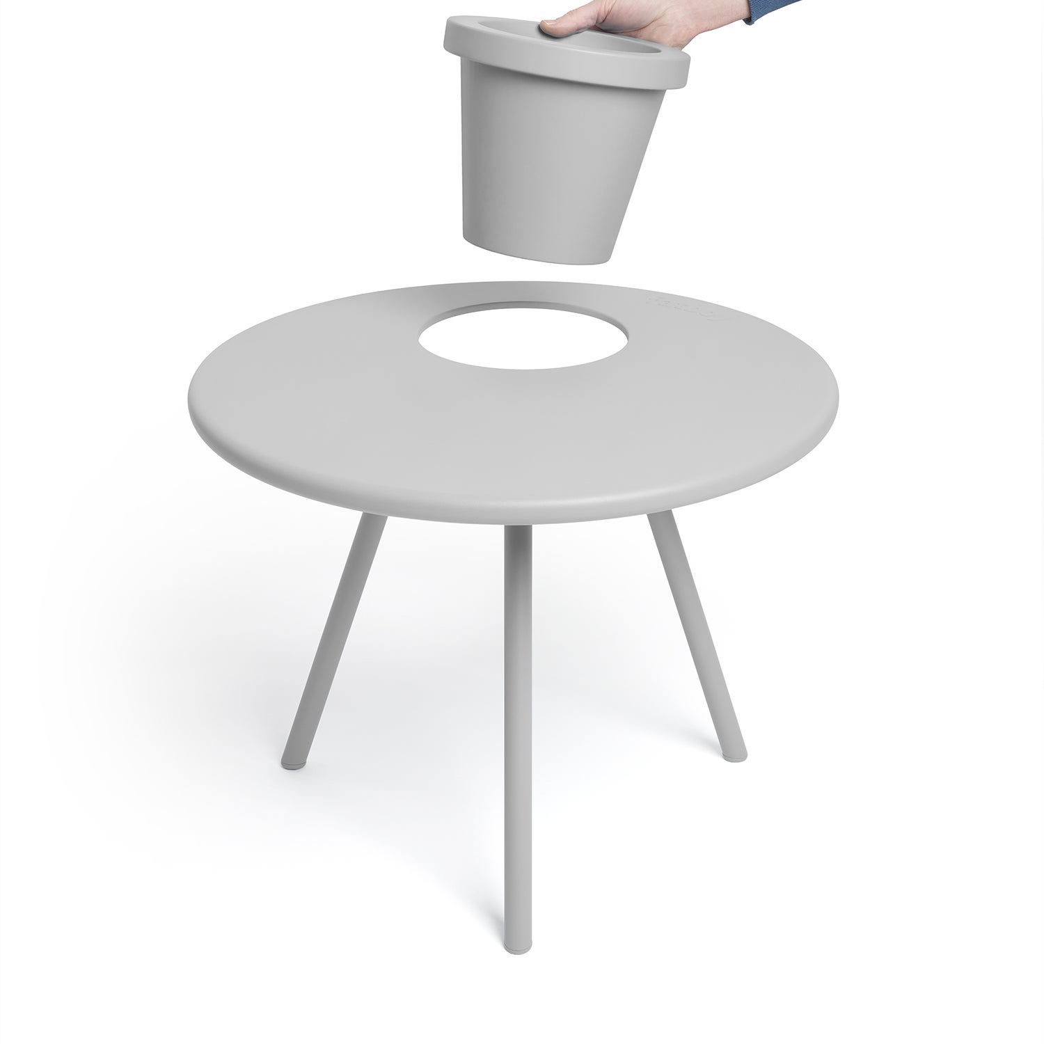 Bakkes sidobord light grey 