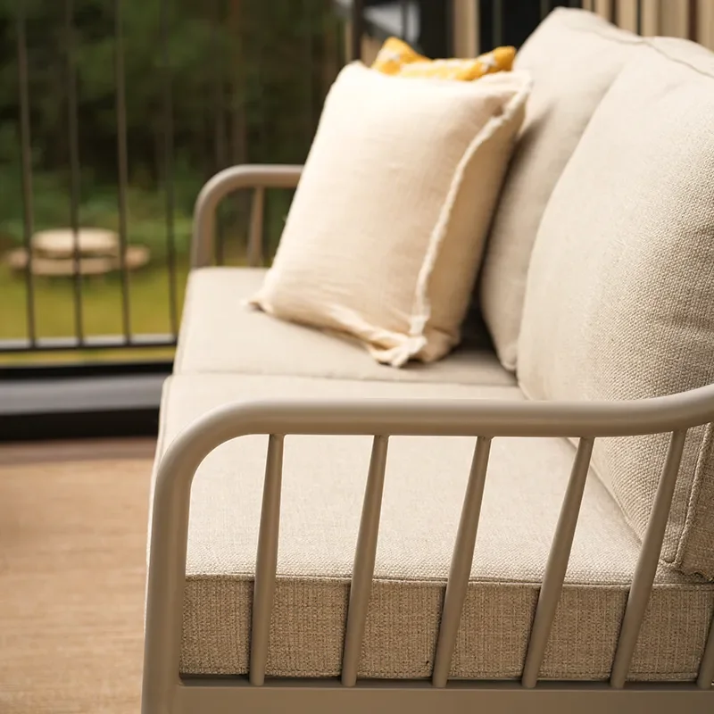 Coleville 3-sits soffa - Khaki/Burlap Beige