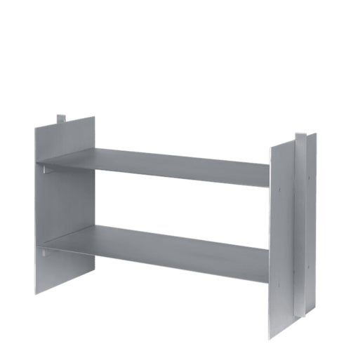 Lager låg hylla- Aluminium