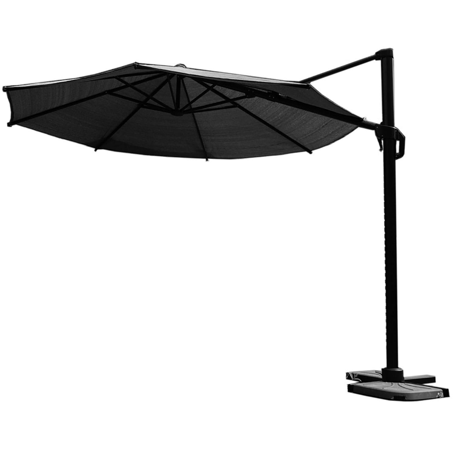 Coolfit frihängande parasoll plus 350cm anthracite