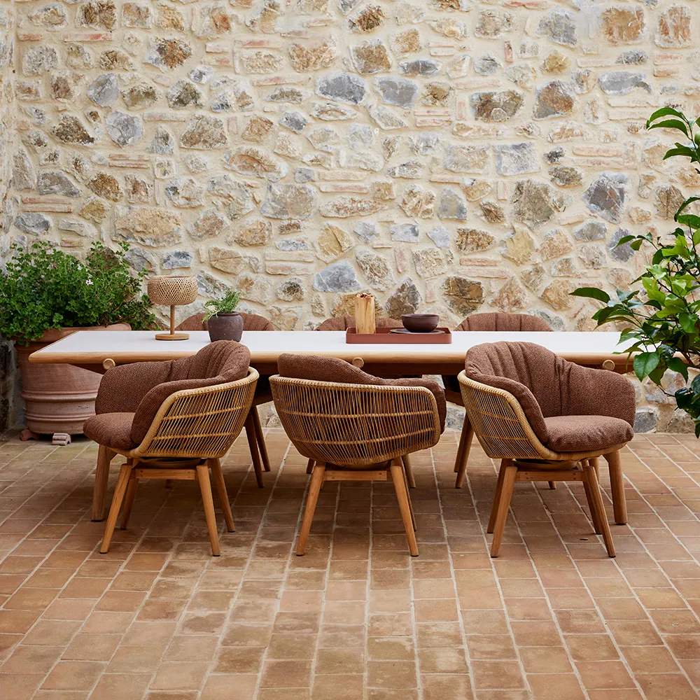 Stay stol m/teak svirvel Natural