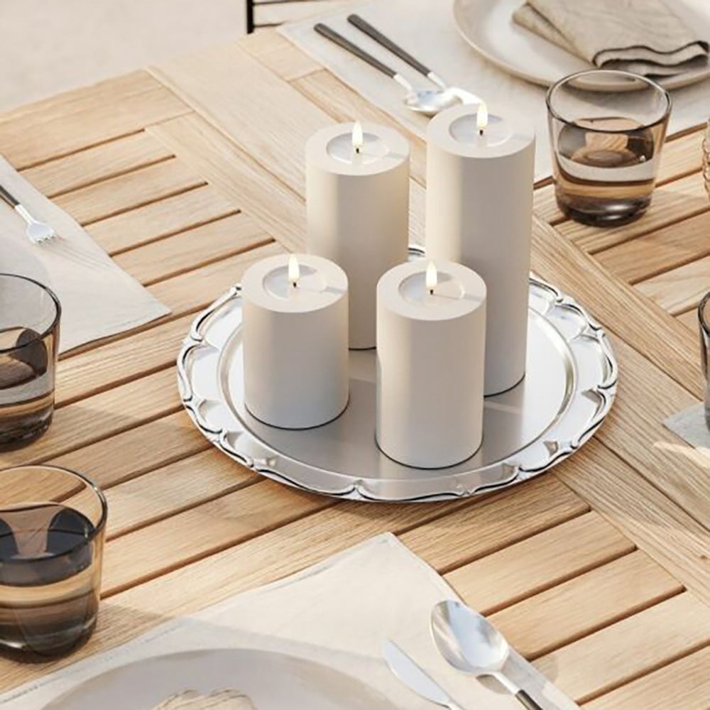 LED blockljus utomhus 7,5x15 cm sand