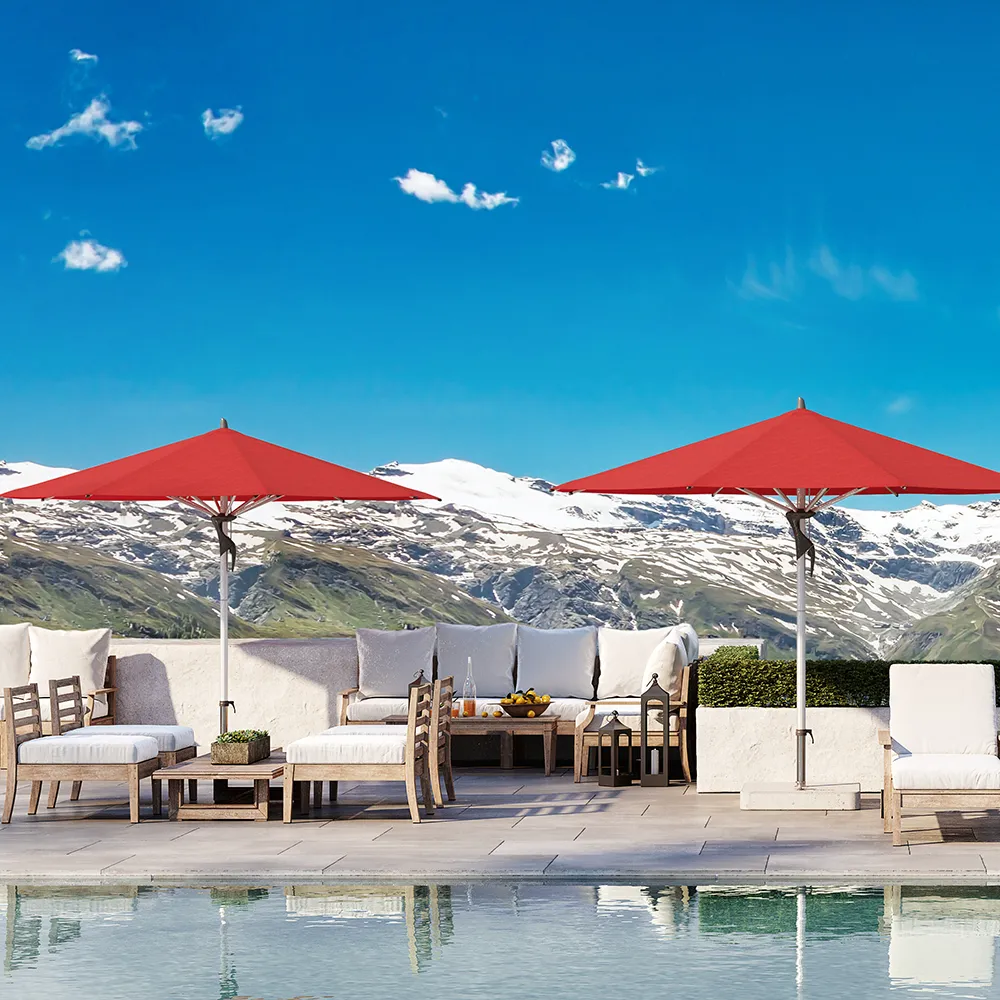 Fortero 350 cm parasoll alu Cat.5 502 Thunder