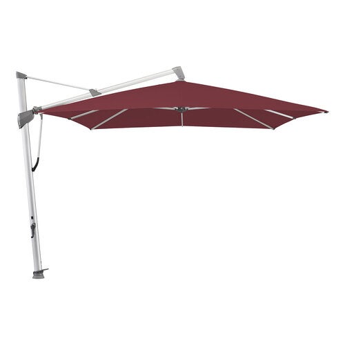 Sombrano S+ frihängande parasoll 300x300 cm kat.4 anodizerad alu / 436 wine 