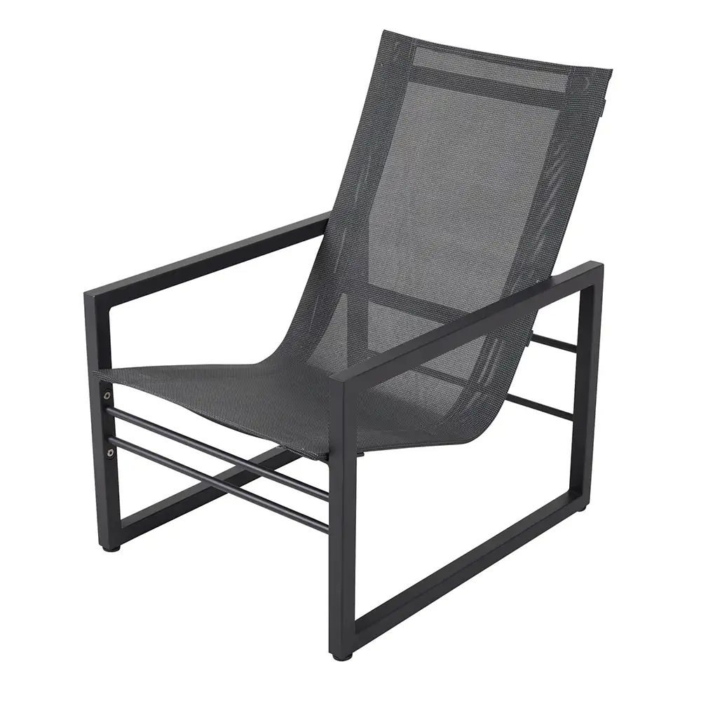 Vevi barnfåtölj svart/antracit 