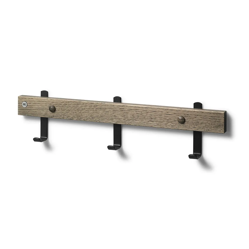 Nadja Kroklist 40 cm Rökt Ek/Mattsvart stål