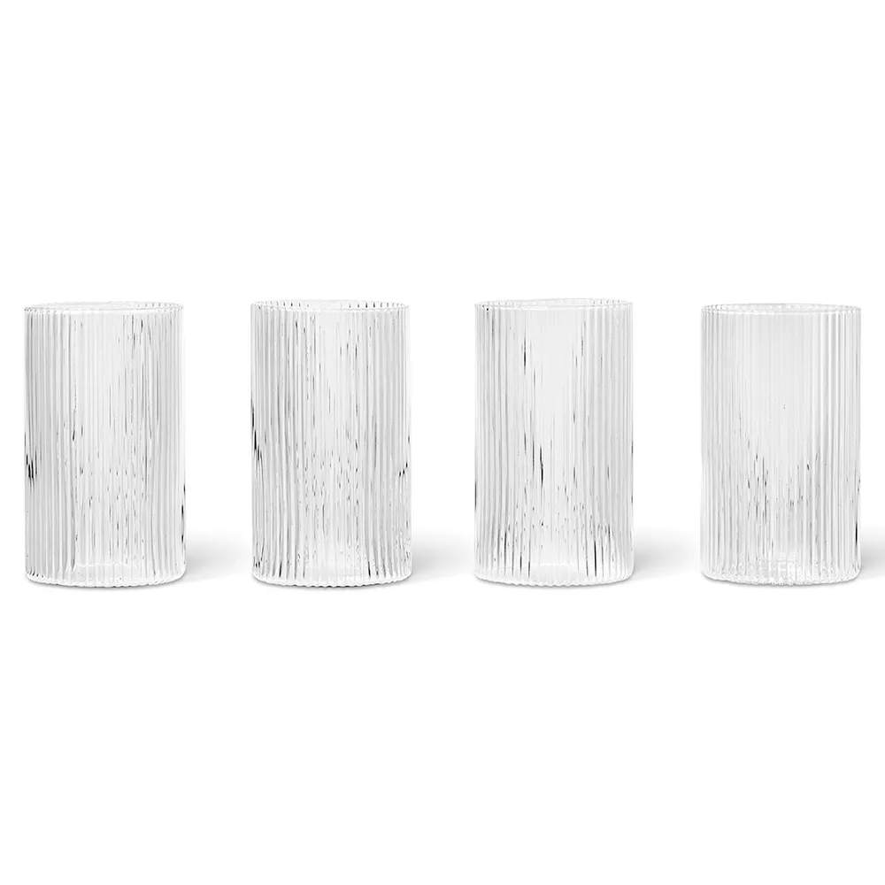 Ripple Verrines dricksglas 4-pack - Clear