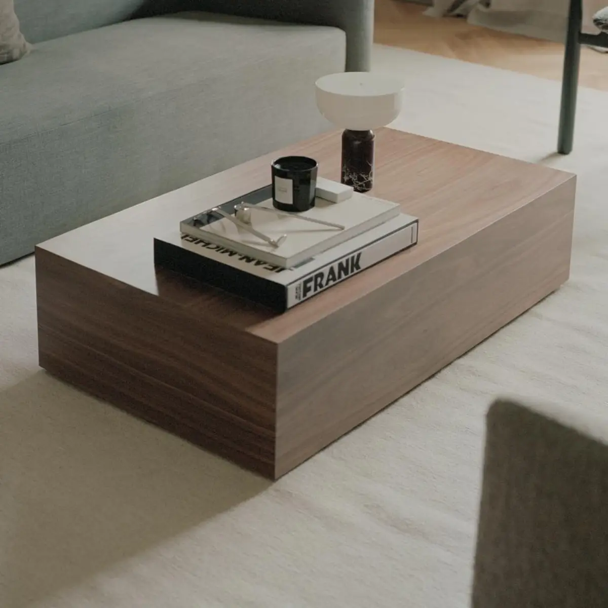 Mass Soffbord högt Walnut
