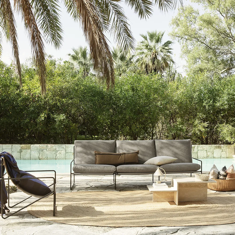 Desert 3-sits soffa Black/Dark Sand