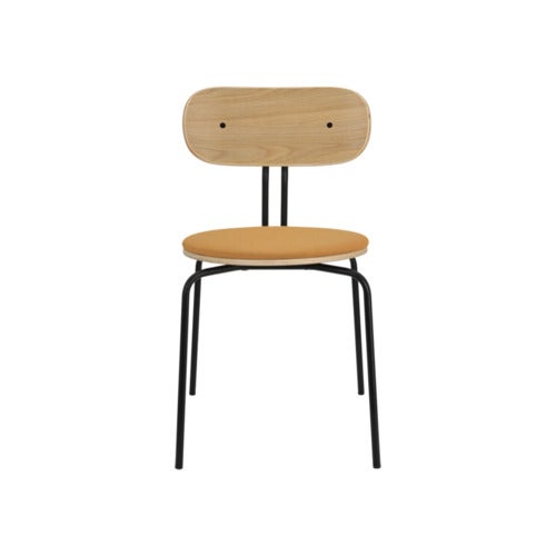 Curious Matstol Ek/Svart Metall Tangerine