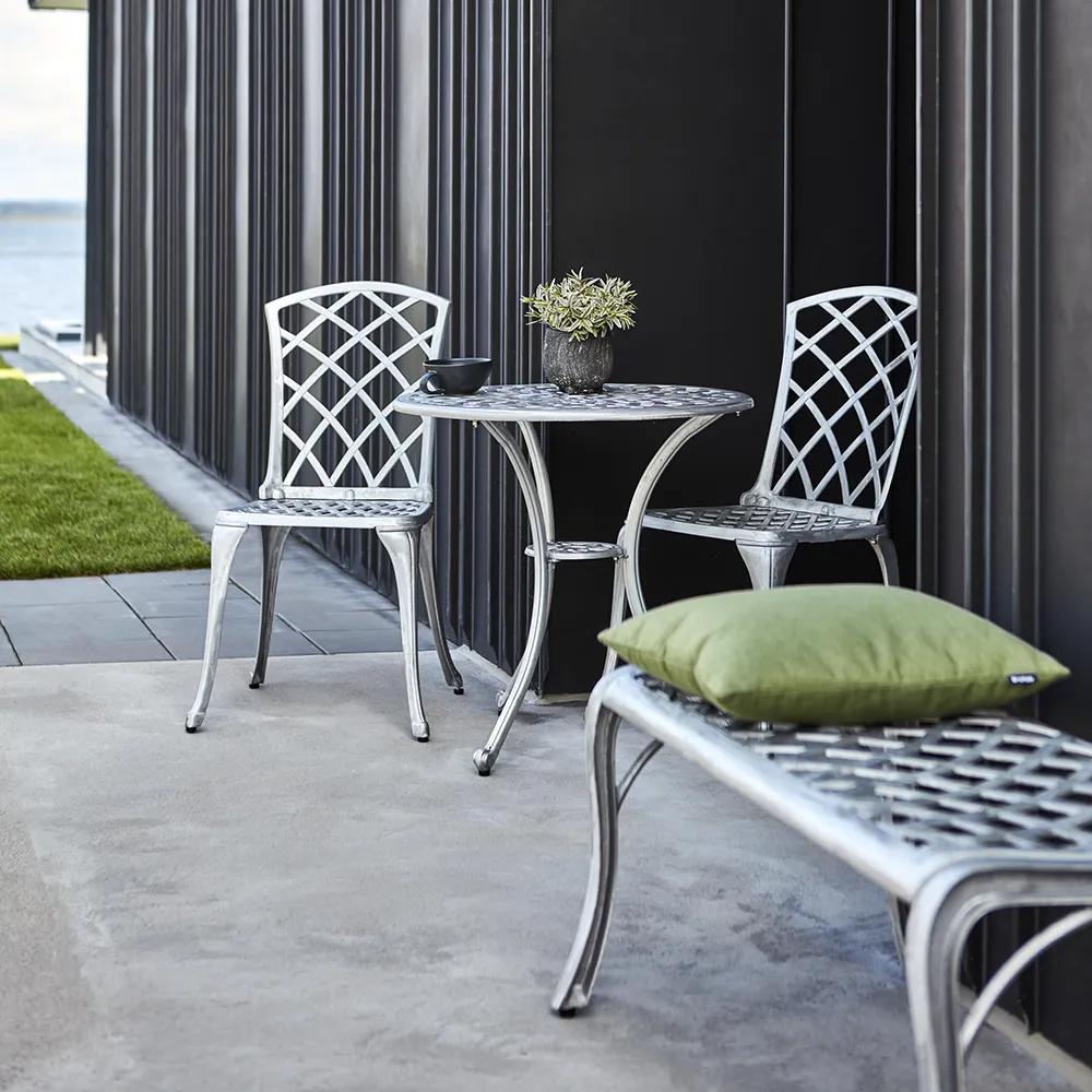 Arras matstol aluminium