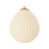 Around the World Lampskärm Ø35 cm White/Brushed Bras