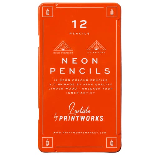 12 färgpennor- Neon
