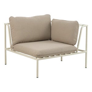 Collier hörndel  Pearl white / Teddy beige