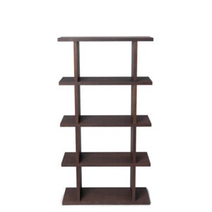 Kona Bokhylla 1x4 - Mörkbetsad ek