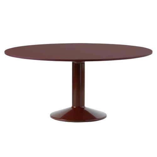 Midst matbord 160 cm - Dark Red Linoleum Dark Red