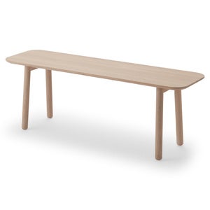 Hven Bench Oak/White Oil Fsc Mix 
