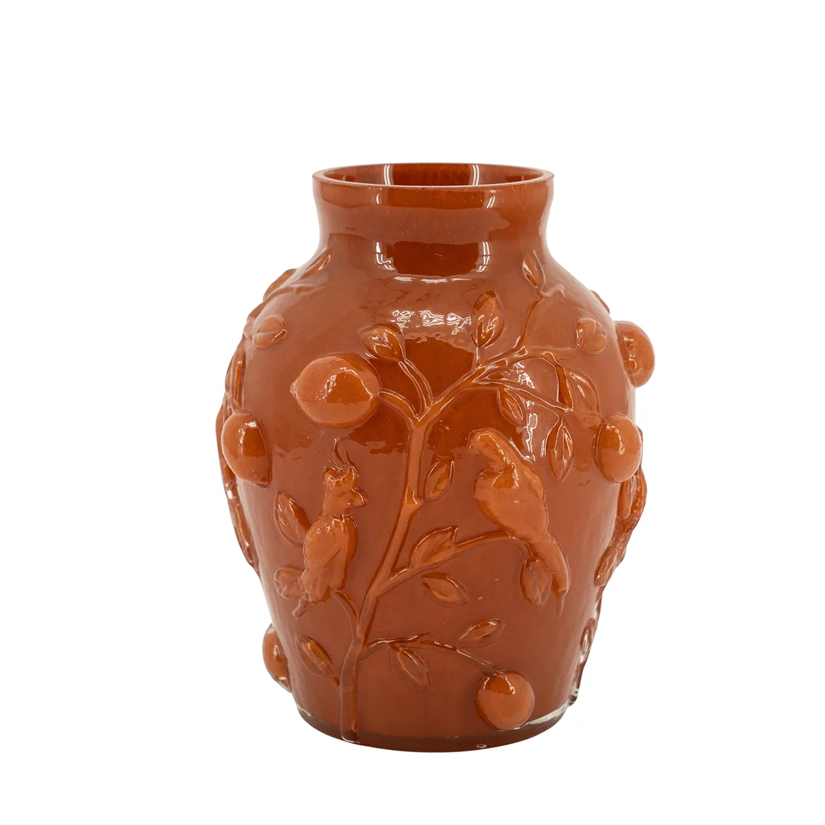 Munblåst vas Aru H22 cm Caramel