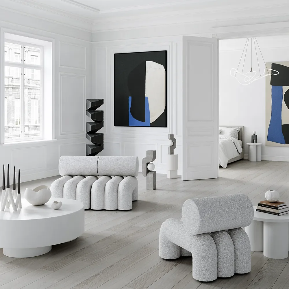 Column bord- Bone White