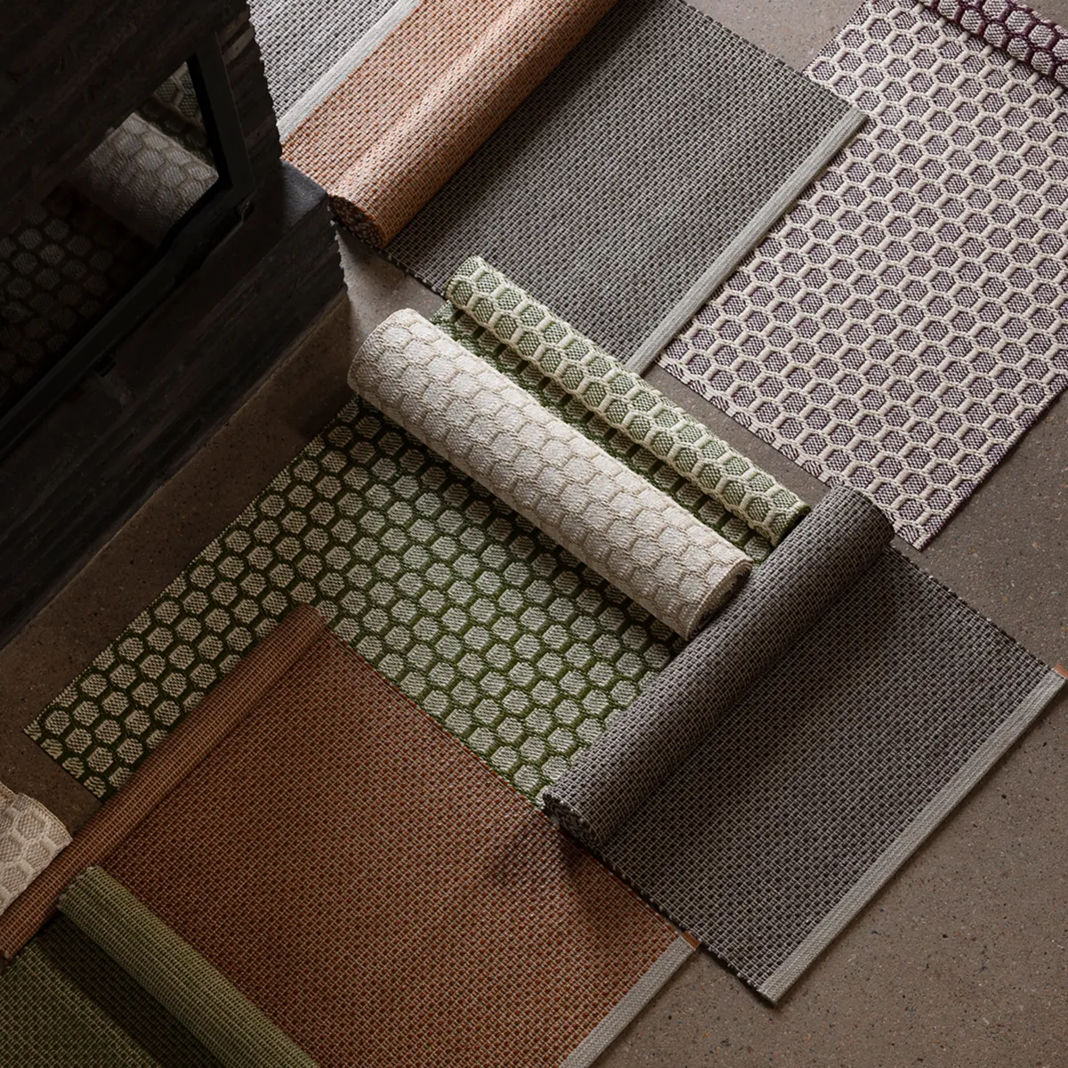 Vändbar Plastmatta MIMI Beige/Vanilla 180 x 260 cm