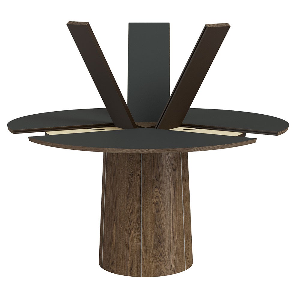 Sm33 Bord Valnöt Lack/Svart Nanolaminat