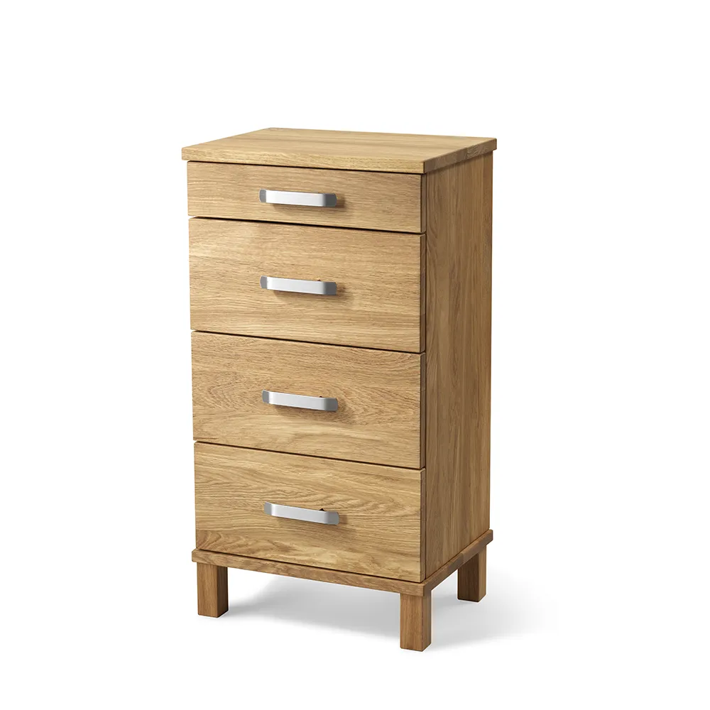 Nadja Byrå H75 B40 Lackad Ek/Slipat stål