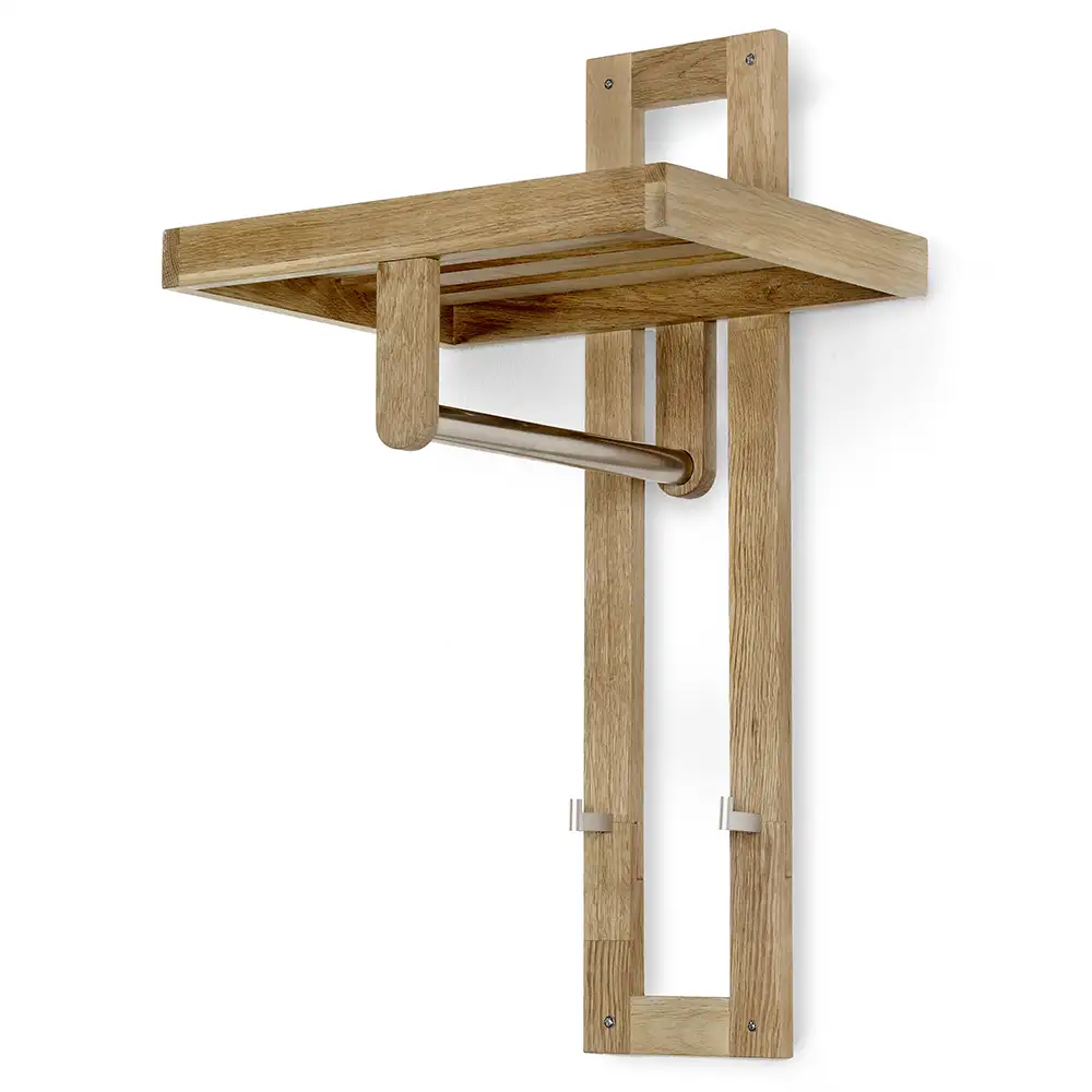 Zitti Klädhylla enkel oljad ek