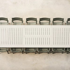 Lomma matbord 100x260-380 cm Ljusgrå