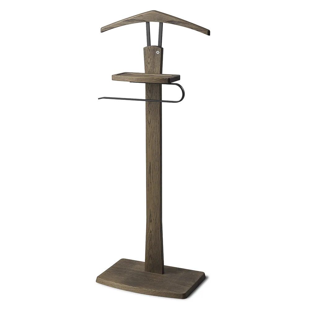 Zeve Herrbetjänt Rökt Ek/Mattsvart stål