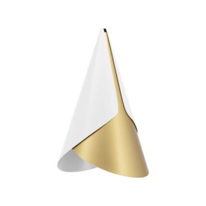 Cornet Lampskärm White/Brass 