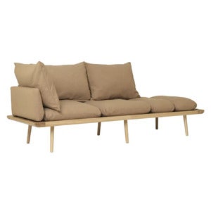 Lounge Around 3-sits soffa Oak/Sugar Brown