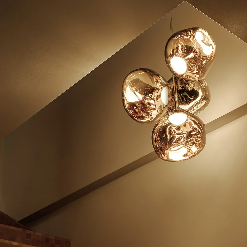 Melt Chandelier Mini Gold Takkrona LED