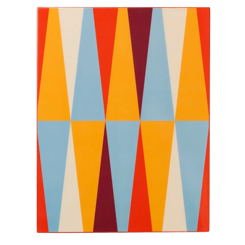 Lackat backgammonspel, Rött