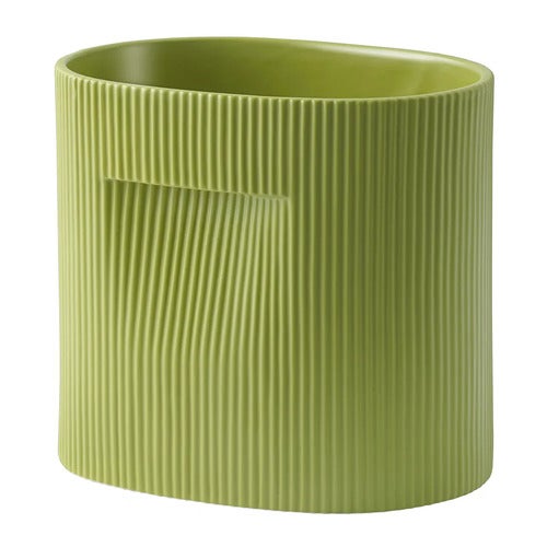 Ridge kruka H: 24 cm - Moss Green