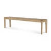 Bok Bänk Lackad teak 35x186 cm