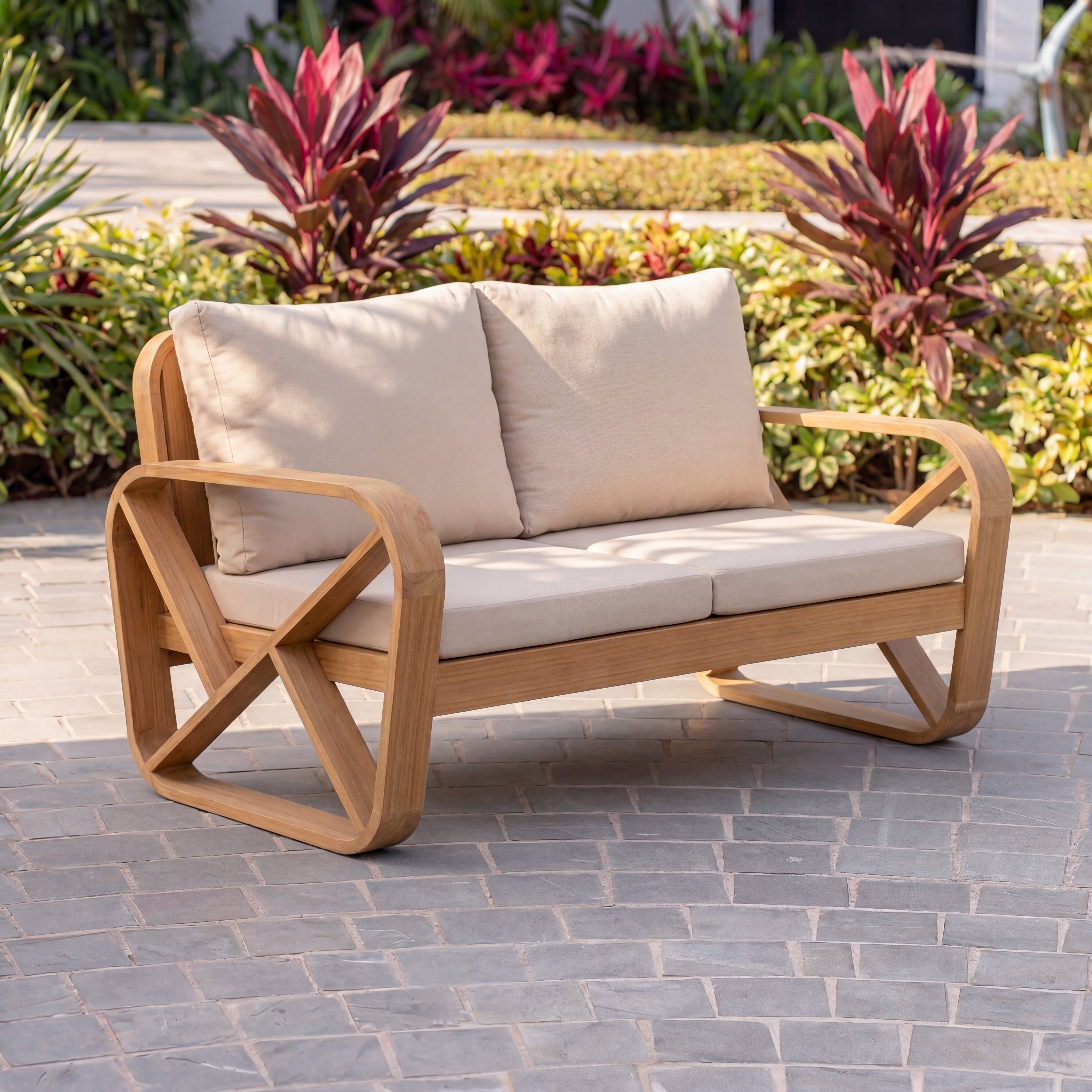 Bålamöllan 2-sits loungesoffa inkl dynor Grön