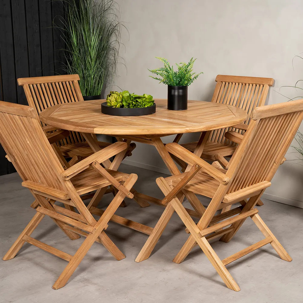 Kenya matbord Ø120 cm Teak