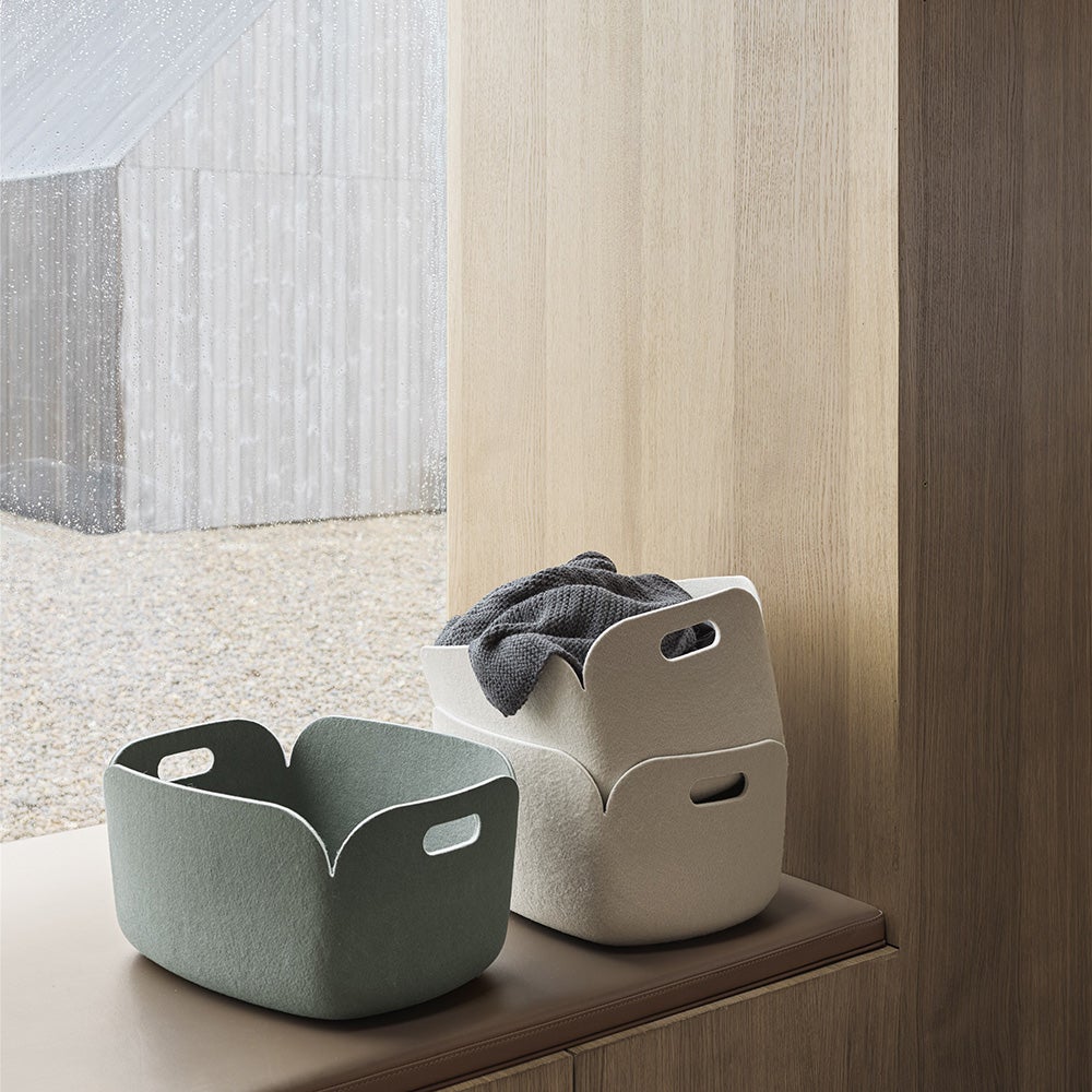 Restore Basket Förvaringslåda 28 x 28 cm- Dusty Green Muuto