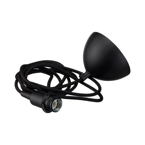 Gloria Upphäng E14 Svartstruktur, Svart Kabel