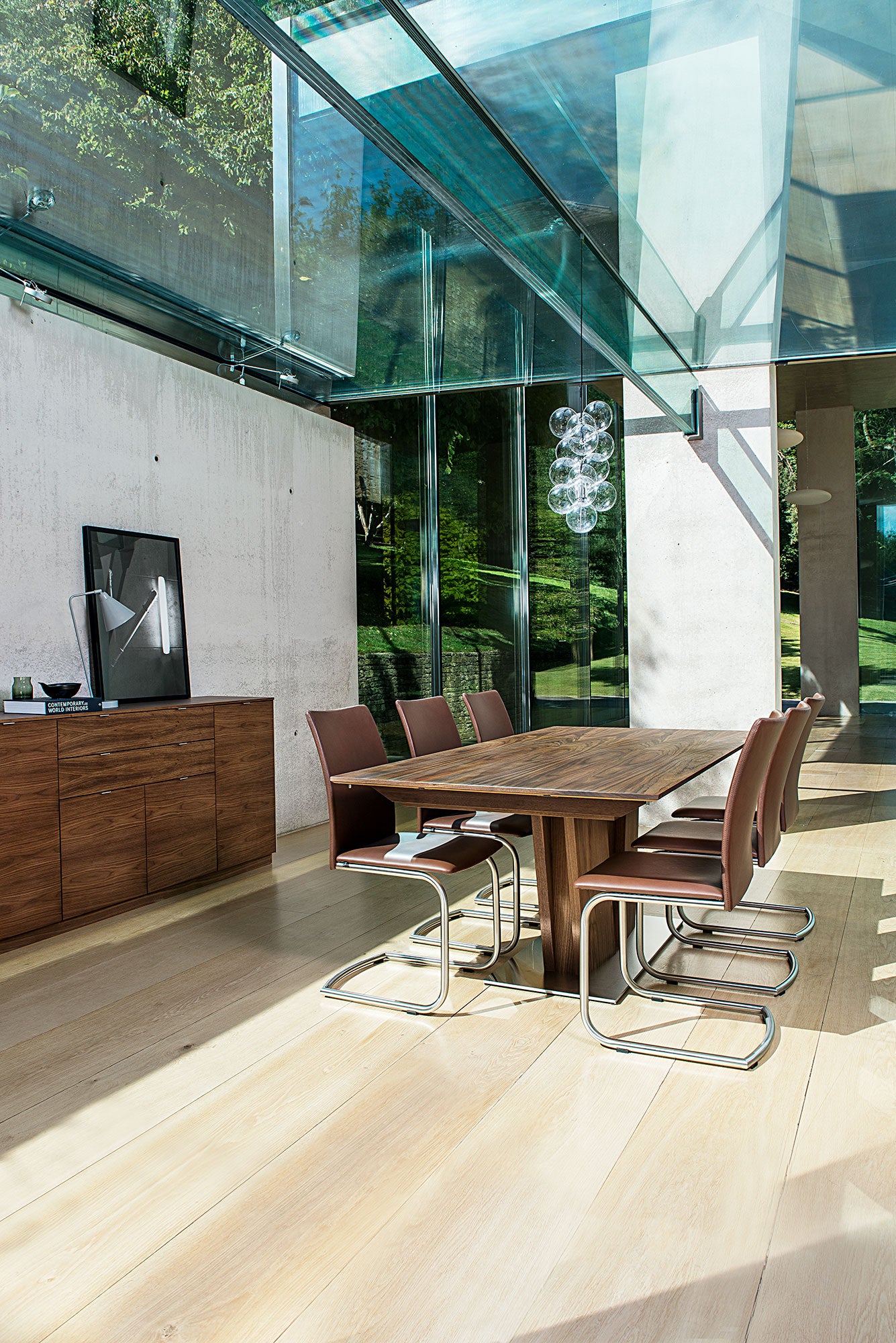 Sm39 Bord Valnöt Naturolja 200-300X100X74Cm 