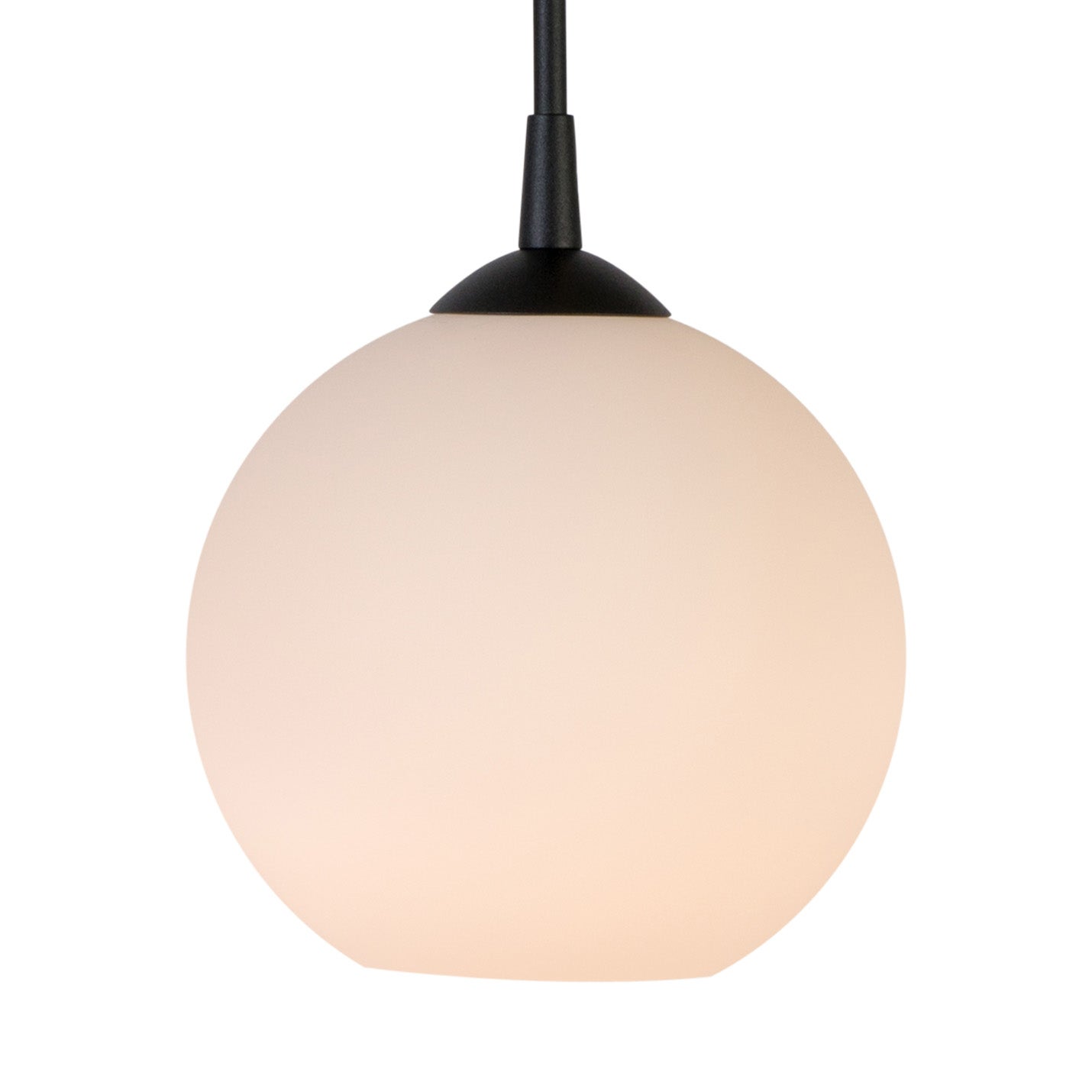 Capo pendel D200 Svartstruktur / Opalglas