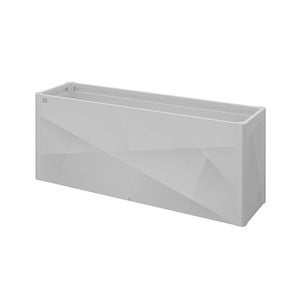 Raised bed 2 x 0.5 X-Design metallic silver