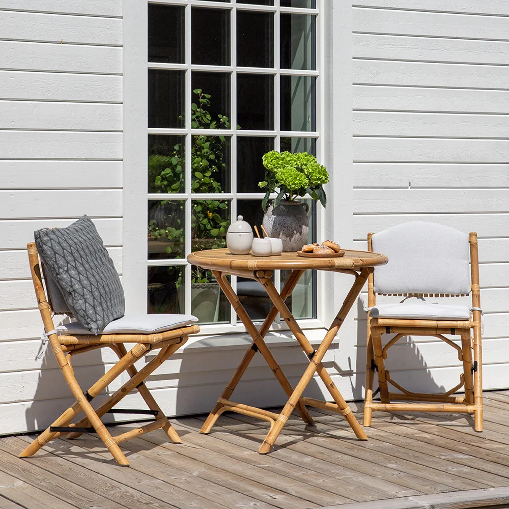 Cane Cafébord Ø90 cm Bambu