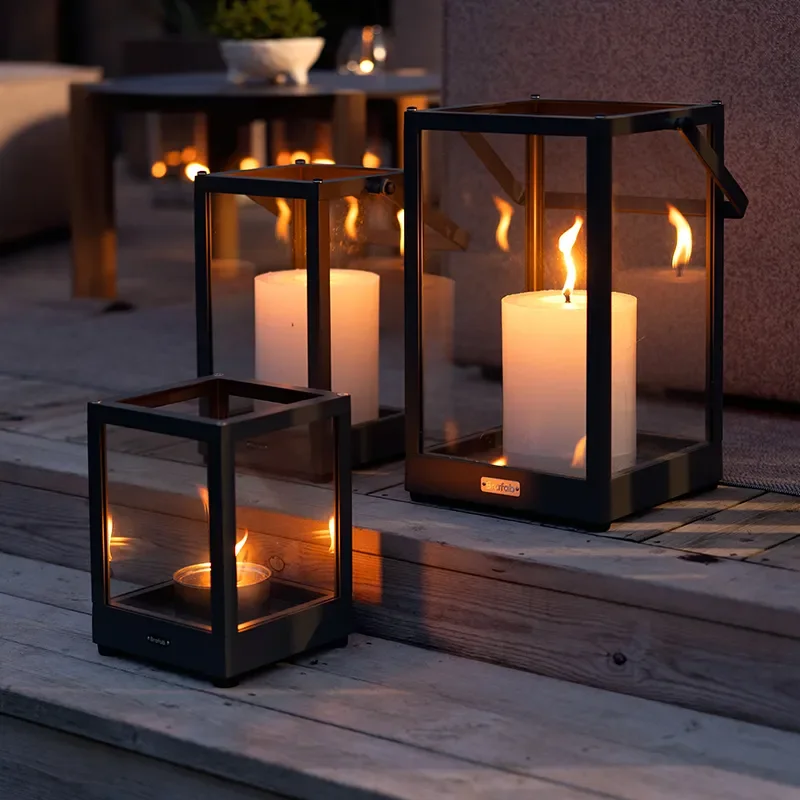 Belfort ljuslykta svart 