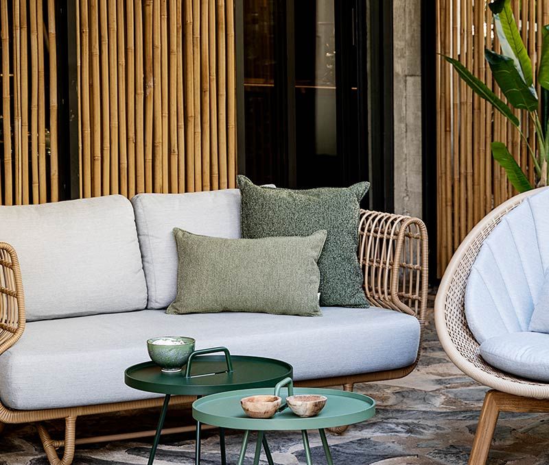 Wove Prydnadskudde 50X50 cm Mörk Bordeaux 