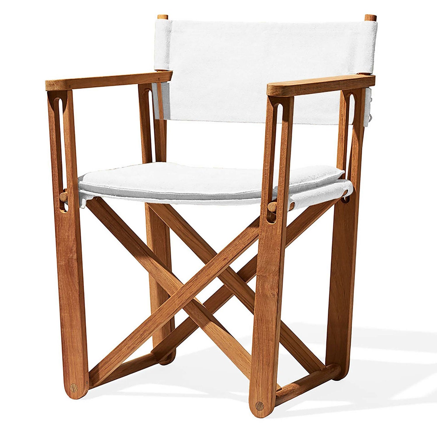 Kryss loungefåtölj teak 