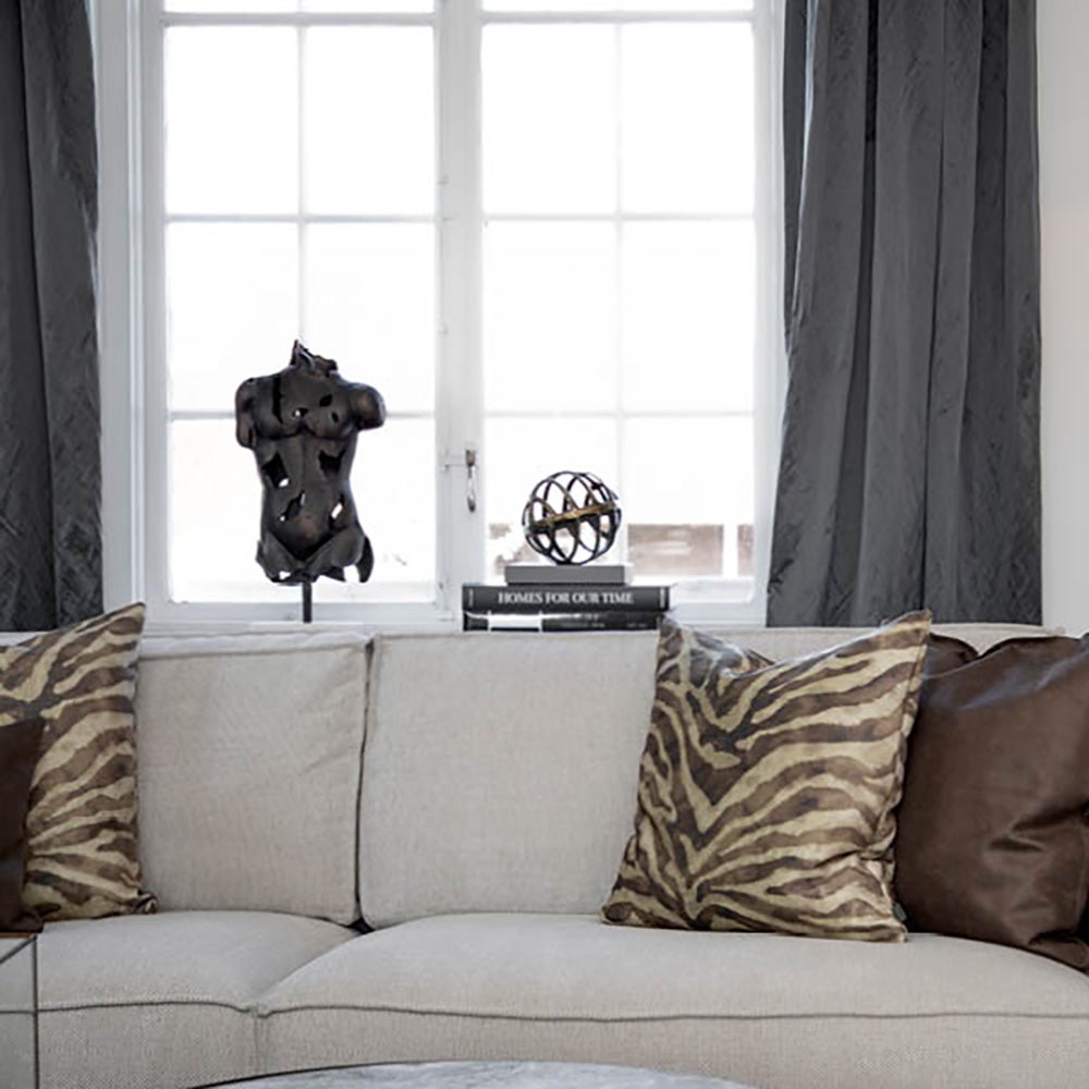 TORSO staty i metall-Antique bronze