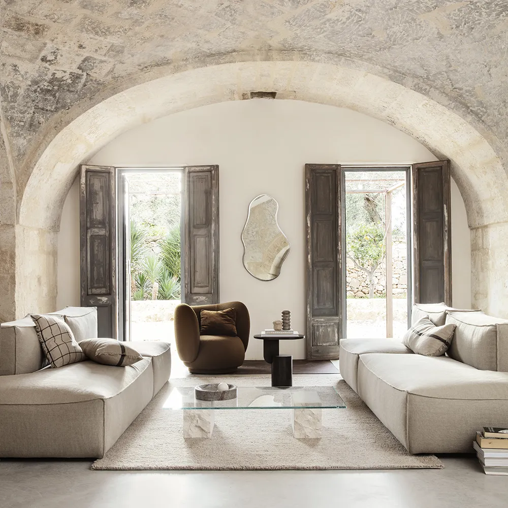 Pond Spegel 110x63 cm Brass