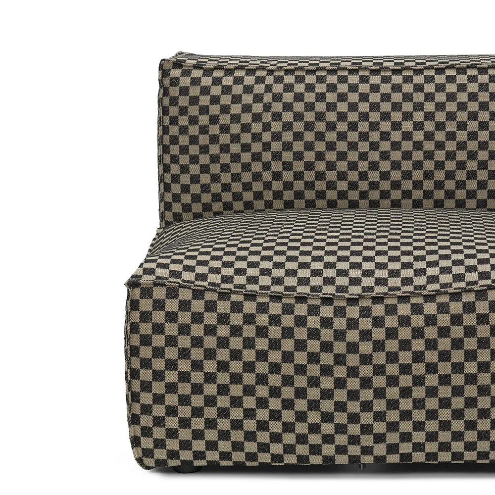 Catena Sofa Center S100 - Check - Sand/Black